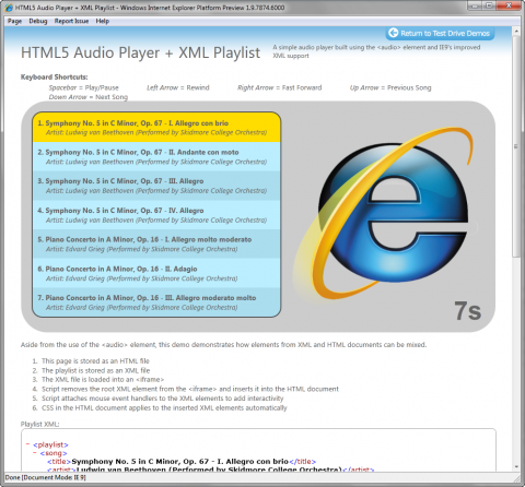 Internet Explorer 9 Platform Preview 3