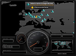 Měření rychlosti připojení pomocí služby Speedtest.net