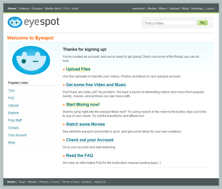 Eyespot - úprava videa online