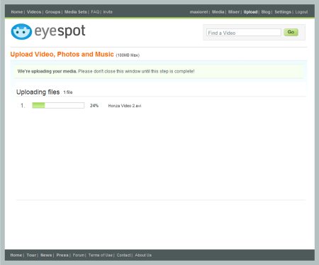 Eyespot - úprava videa online