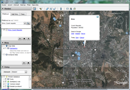 Google Earth v češtině