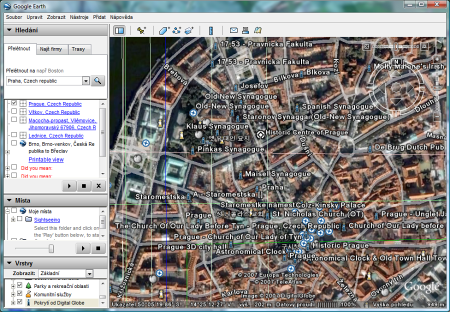 Google Earth v češtině