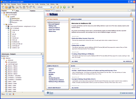 NetBeans IDE 6.0 Preview Milestone 9