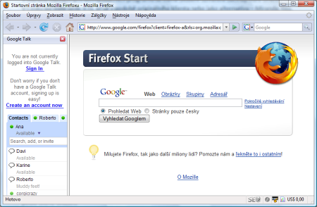 Google Talk ve Firefoxu