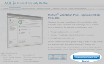 McAfee Security Center download