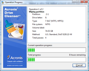 Acronis DriveCleanser 6