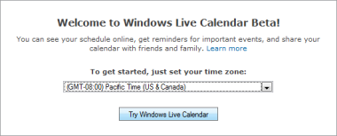 Windows Live Calendar