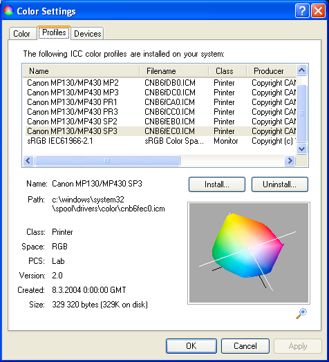 Microsoft Color Control