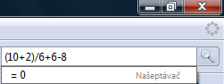 Kalkulačka ve Firefoxu