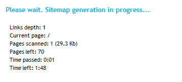 Sitemap generator