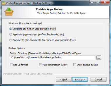 PortableApps Backup