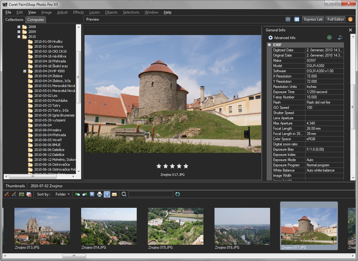 Corel Pro Photo X3 skoro jako Maxiorel.cz