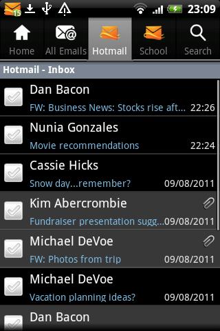 Hotmail pro Android