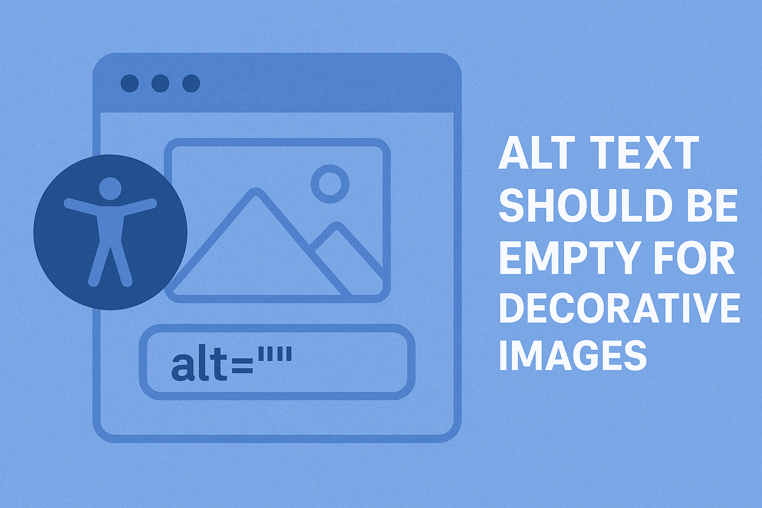 Jak na dekorativní obrázky ve vztahu k přístupnosti v Drupalu?