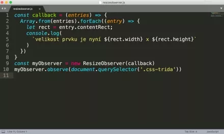 ResizeObserver: když CSS Media Queries nestačí