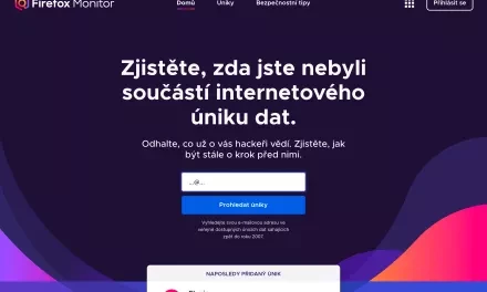 Firefox Monitor: upozorní vás na úniky hesel