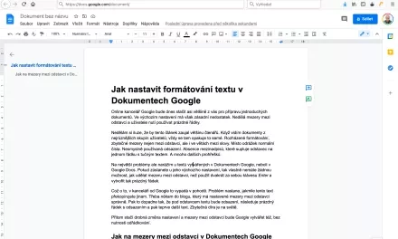 Jak nastavit formátování textu v Dokumentech Google