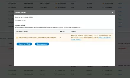 Zkušenosti s upgradem webů z Drupalu 8 na Drupal 9