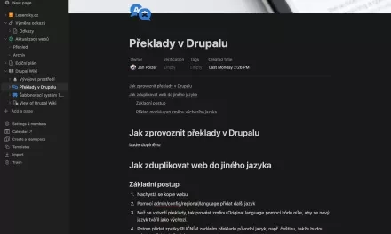 Jak jsem hledal to správné řešení pro svou wiki