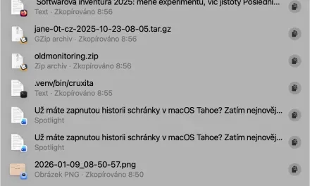Už máte zapnutou historii schránky v macOS Tahoe?