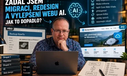 Zadal jsem migraci, redesign a vylepšení webu AI. Jak to dopadlo?