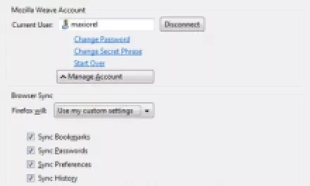 Mozilla Weave Sync: zálohujte a synchronizujte svůj Firefox