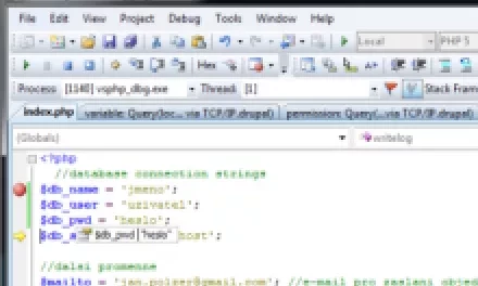 VS.PHP: efektivní tvorba a ladění aplikací v PHP