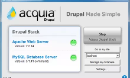 Acquia Drupal stack installer: instalace Drupalu v počítači (videonávod)