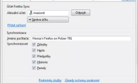 Firefox Sync: synchronizujte hesla, historii a další data