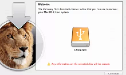 Jak vytvořit obnovovací disk pro Mac OS X Lion
