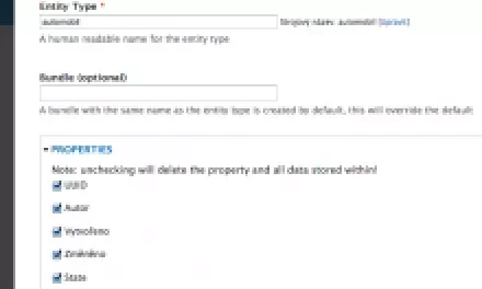 Entity v Drupalu: k čemu jsou dobré a jak je využít