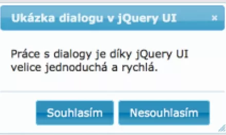 Jak na dialogy a modální okna pomocí JavaScriptu a jQuery UI