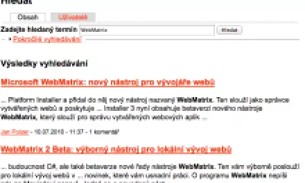 Drupal 7 a úprava vyhledávání – datum publikace a šablona výsledků