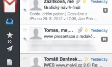 Sparrow: když potřebujete dobrého pošťáka pro Gmail na OS X