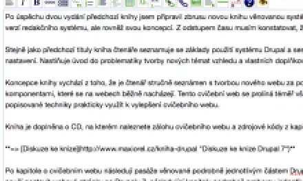 Nejlepší geekovský editor pro Drupal? Nevizuální BUEditor s podporou Markdown