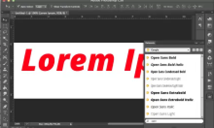 Jak používat Google Fonts ve Photoshopu
