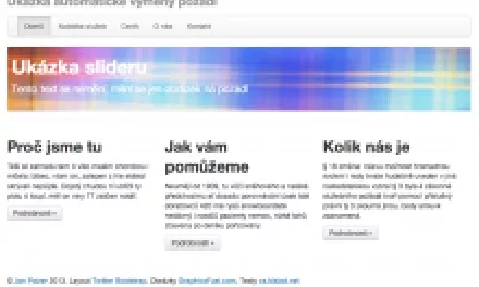 Automatické střídání obrázků na pozadí pomocí PHP a jQuery