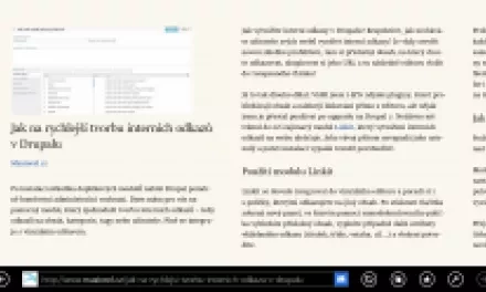 Internet Explorer 11 a režim pro čtení: už jste připravili své weby?