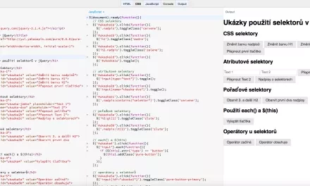 Seriál o jQuery: selektory v různých podobách