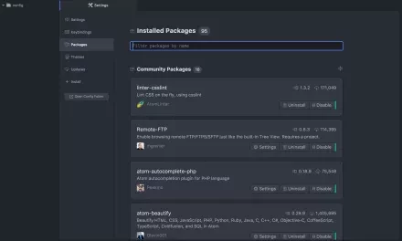 Oblíbené pluginy pro programátorský editor Atom z pohledu tvůrce webů