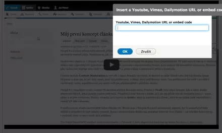 Jak na snadné vkládání YouTube videa do editoru v Drupalu 8