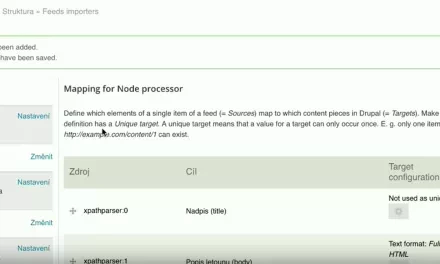 Drupal a Feeds: praktická videoukázka využití modulu pro import dat