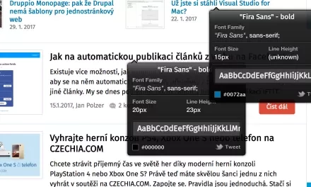 WhatFont: jak rychle rozpoznat použité písmo na webu