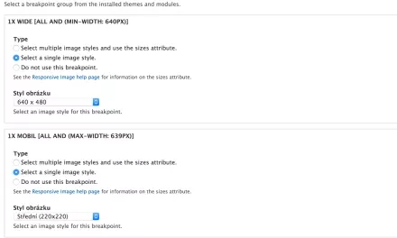 Drupal 8, responzivní obrázky a značka picture
