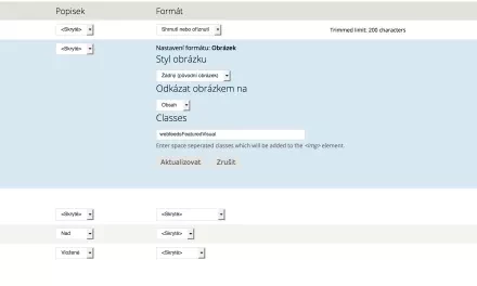 Jak dostat vlastní třídu do formátovače obrázků v Drupalu