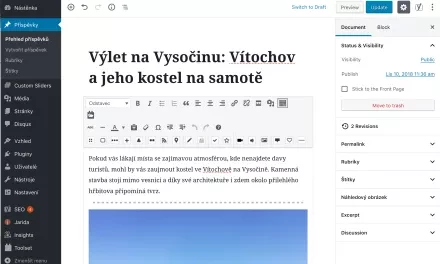 Jak jsem aktualizoval na WordPress 5.0 a nerozbil ani jedny webovky