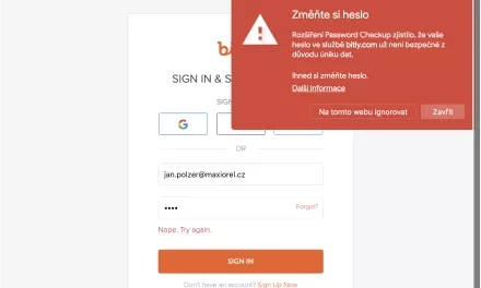 Nastavte si v Chrome upozornění na uniklé přihlašovací údaje