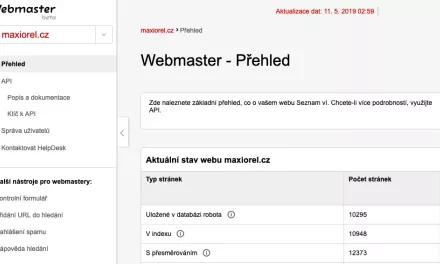 Jak číst data o webu ze Seznam Webmaster i bez programování