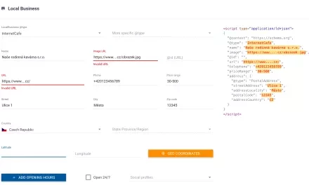 Schema Markup Generator: strukturovaná data snadno a rychle