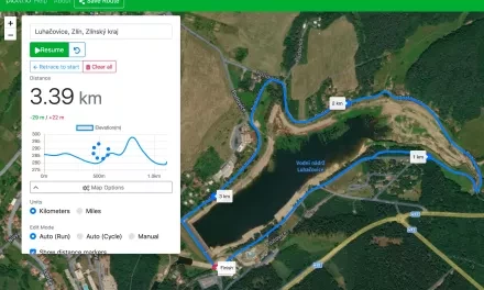 Plottr.io: měření vzdáleností na mapě nejen pro cyklisty a běžce